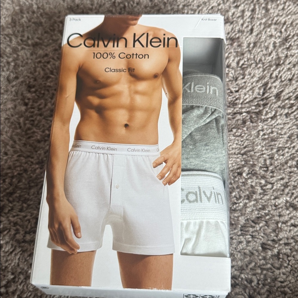 Calvin Klein White Cotton Boxer Briefs - 2 Pack